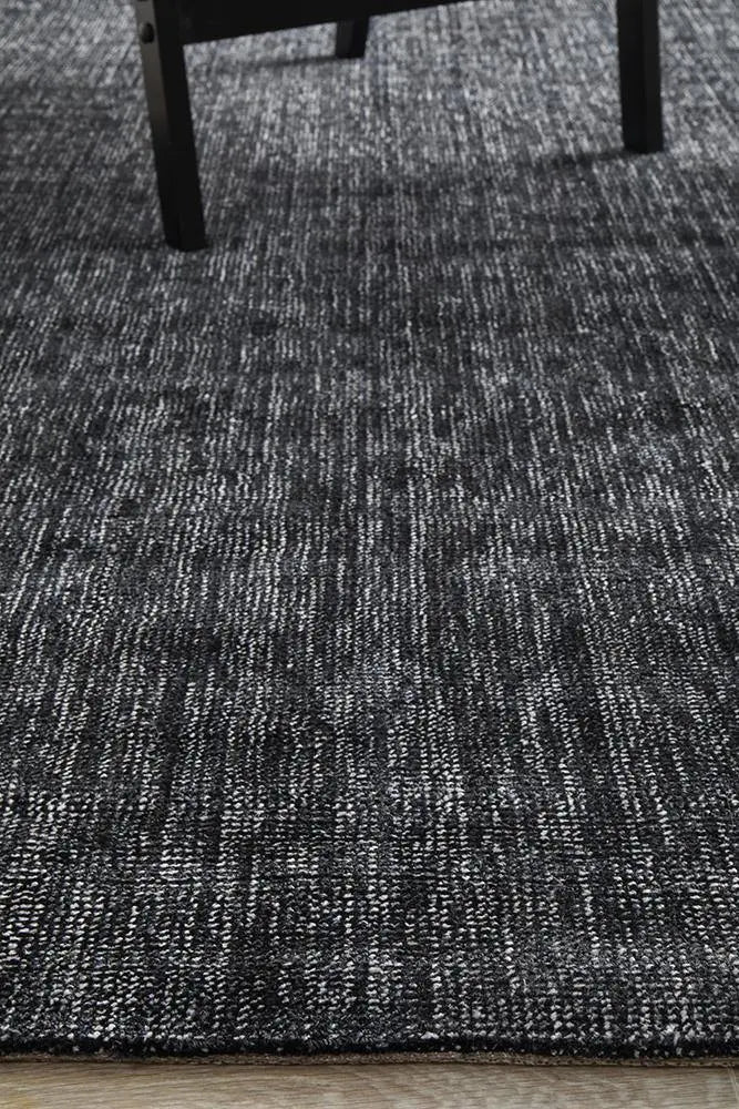 Azra Black Hand Loomed Rug RUG CULTURE