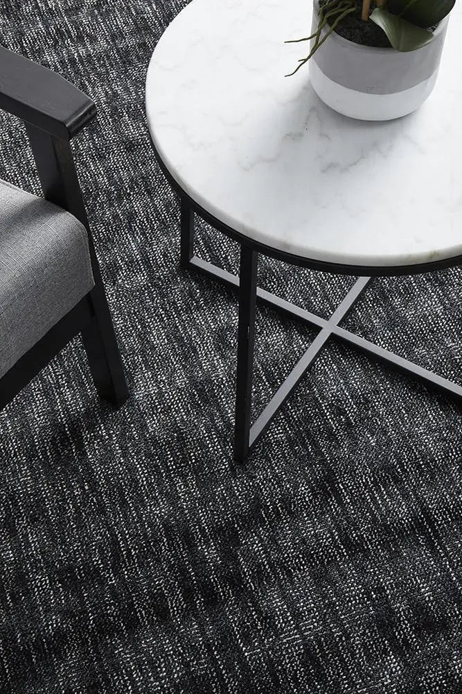 Azra Black Hand Loomed Rug RUG CULTURE