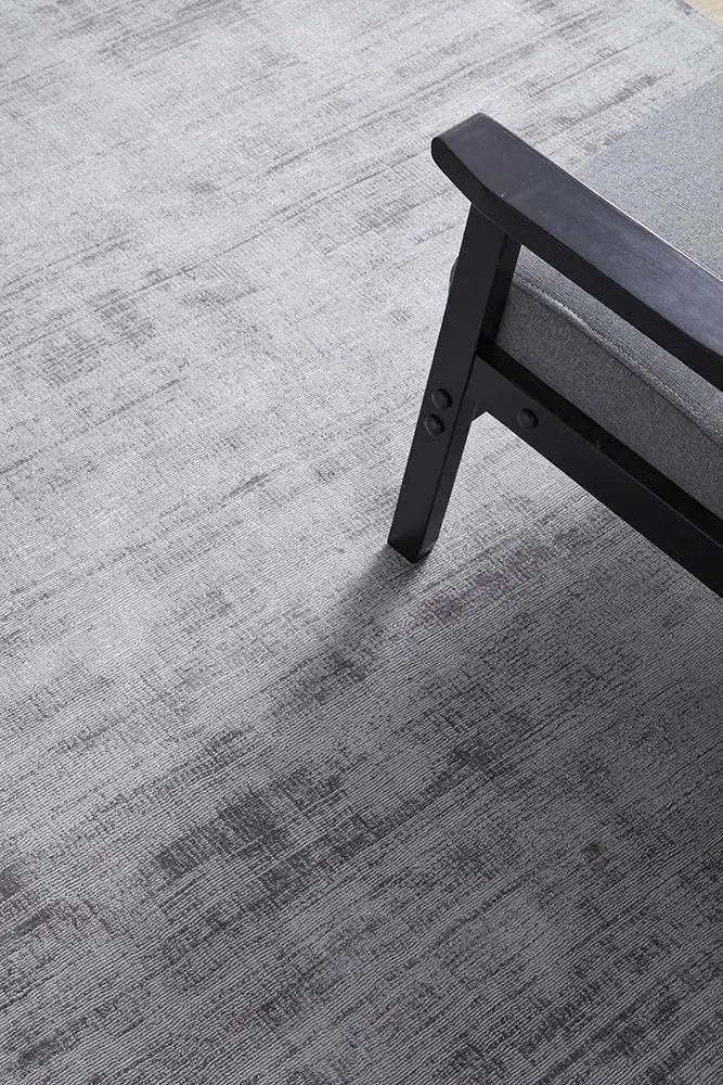 Bayliss Grey Viscose Rug RUG CULTURE