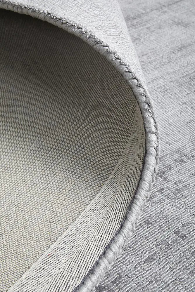 Bayliss Grey Viscose Rug RUG CULTURE