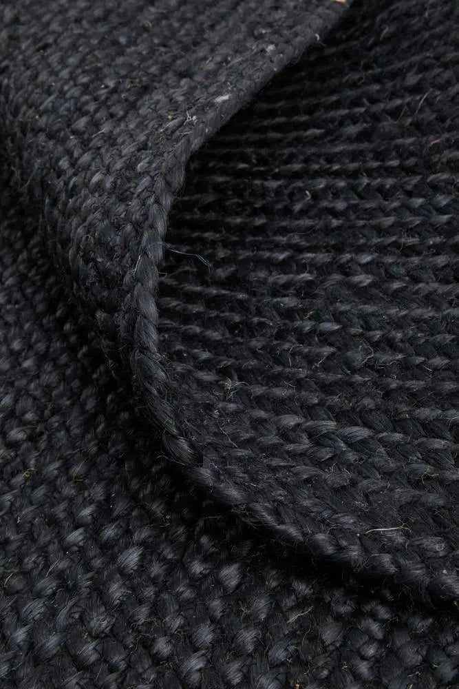 Bondi Natural Black Jute Rug RUG CULTURE
