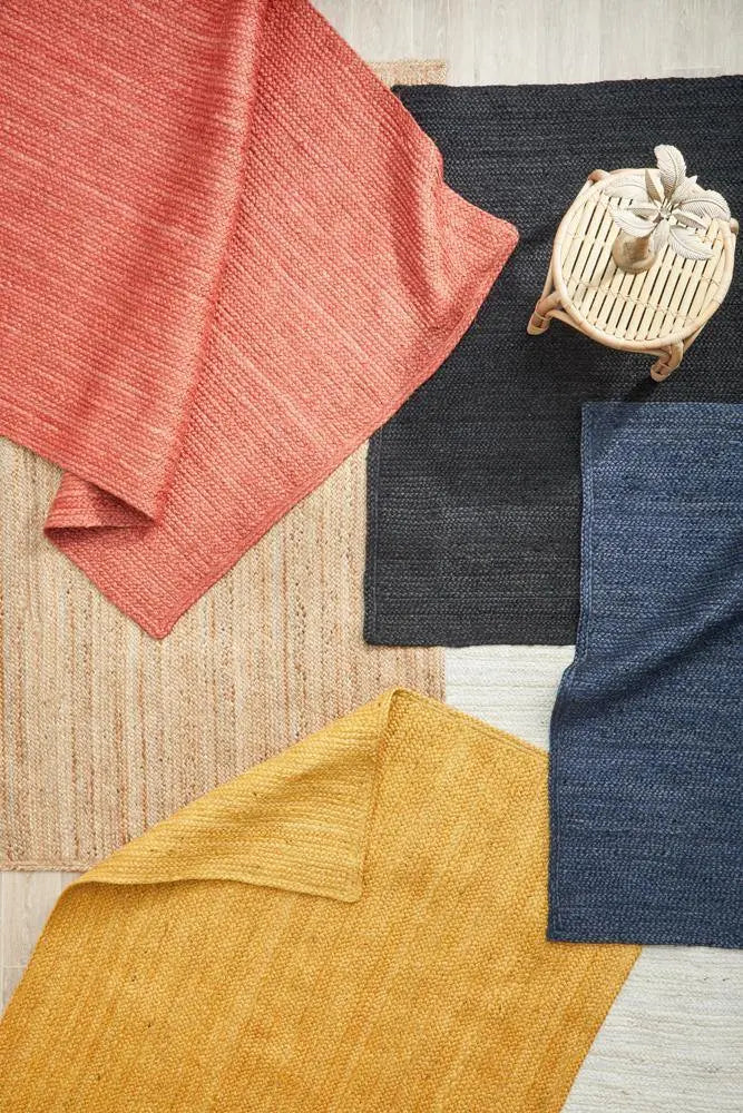 Bondi Natural Black Jute Rug RUG CULTURE