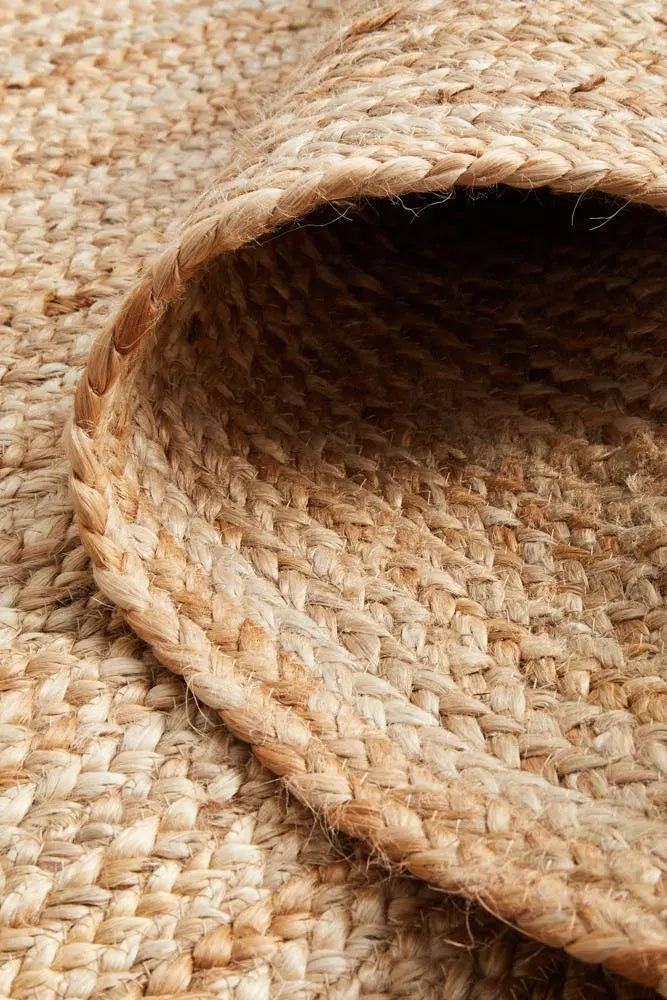 Bondi Natural Jute Runner hand braided Rug RUG CULTURE