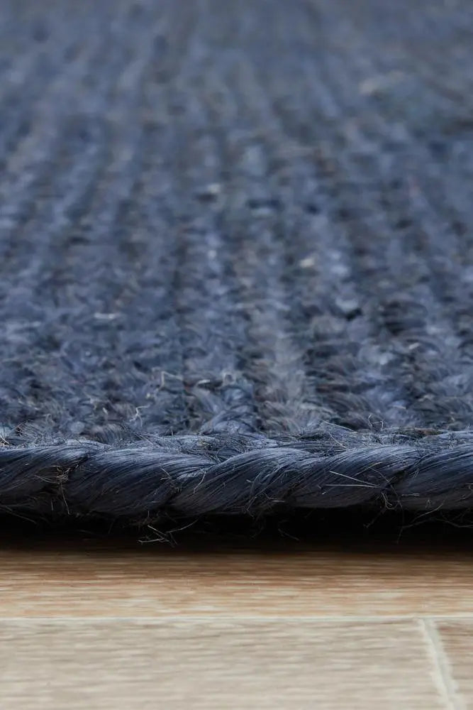 Bondi Navy Jute Rug RUG CULTURE