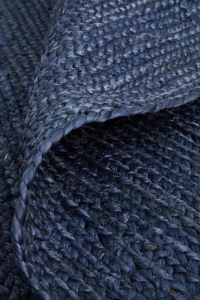 Bondi Navy Jute Rug RUG CULTURE