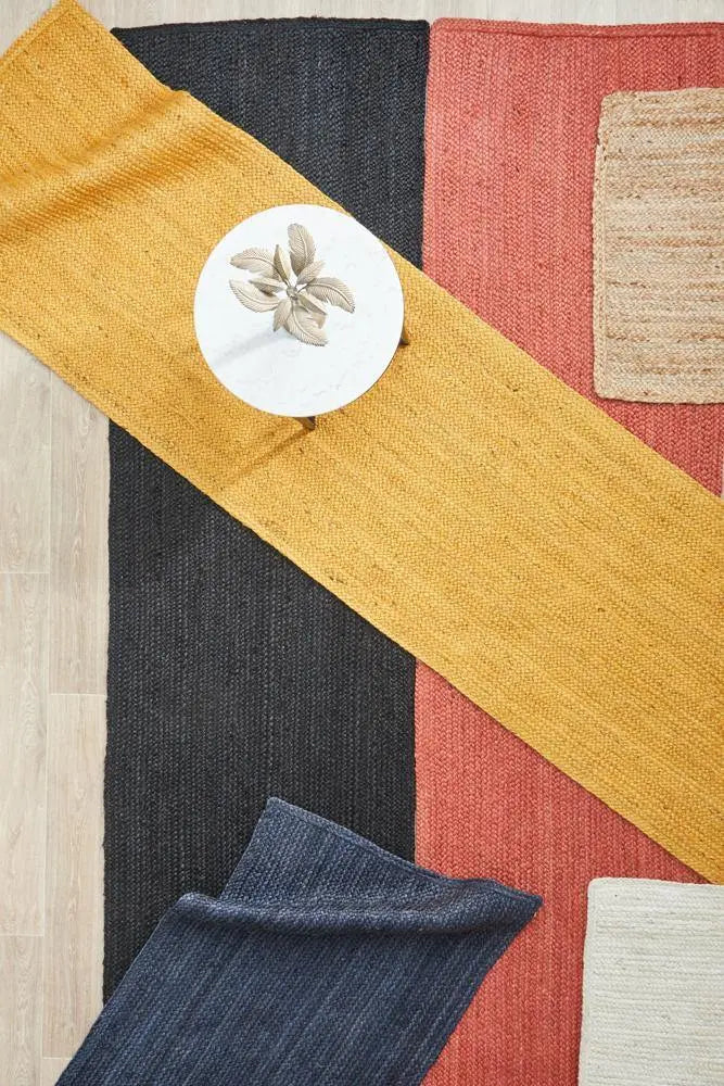 Bondi White Runner hand braided Jute Rug RUG CULTURE