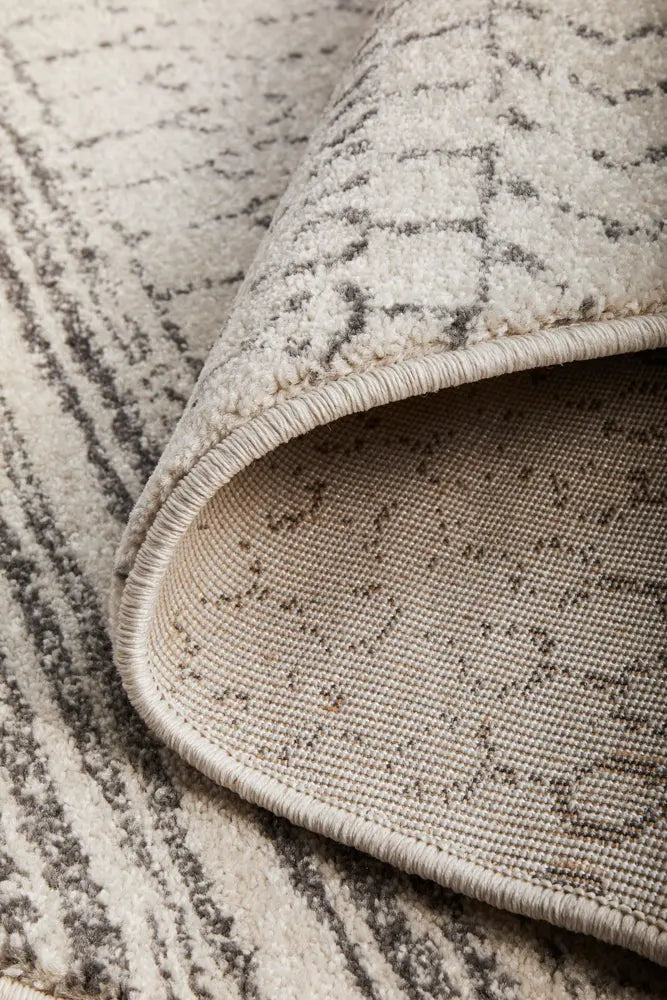 Cairns Harper Silver Round Rug RUG CULTURE