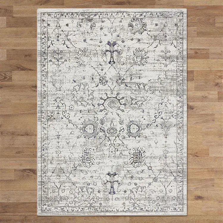 Classic Charm 623 Cream Distressed Turkish Rug Saray Rugs