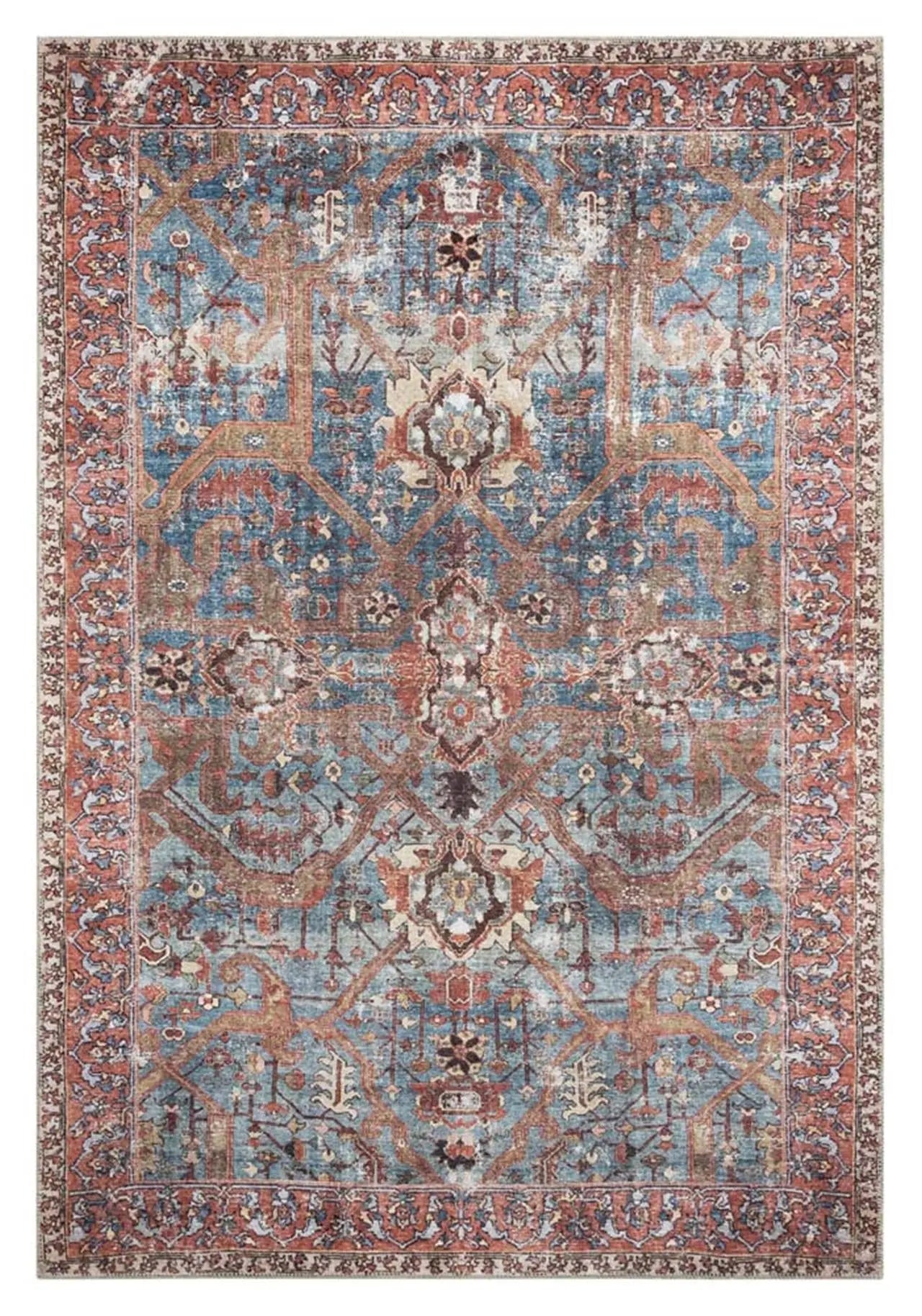 Devosion Vintage 677 Multi Hallway Runner Saray Rugs
