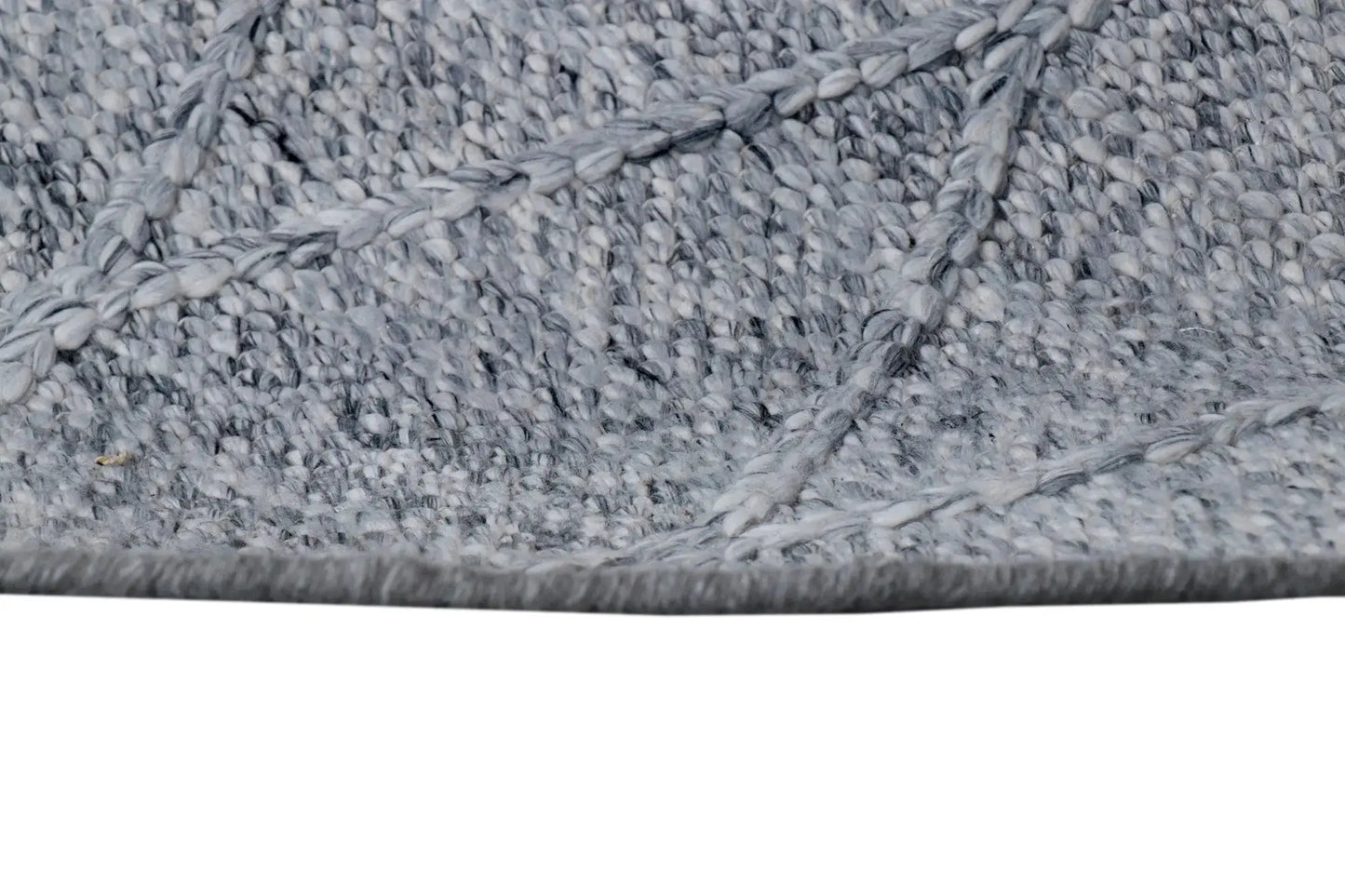 Diamond Spotted Grey Wool Rug The Rug Co