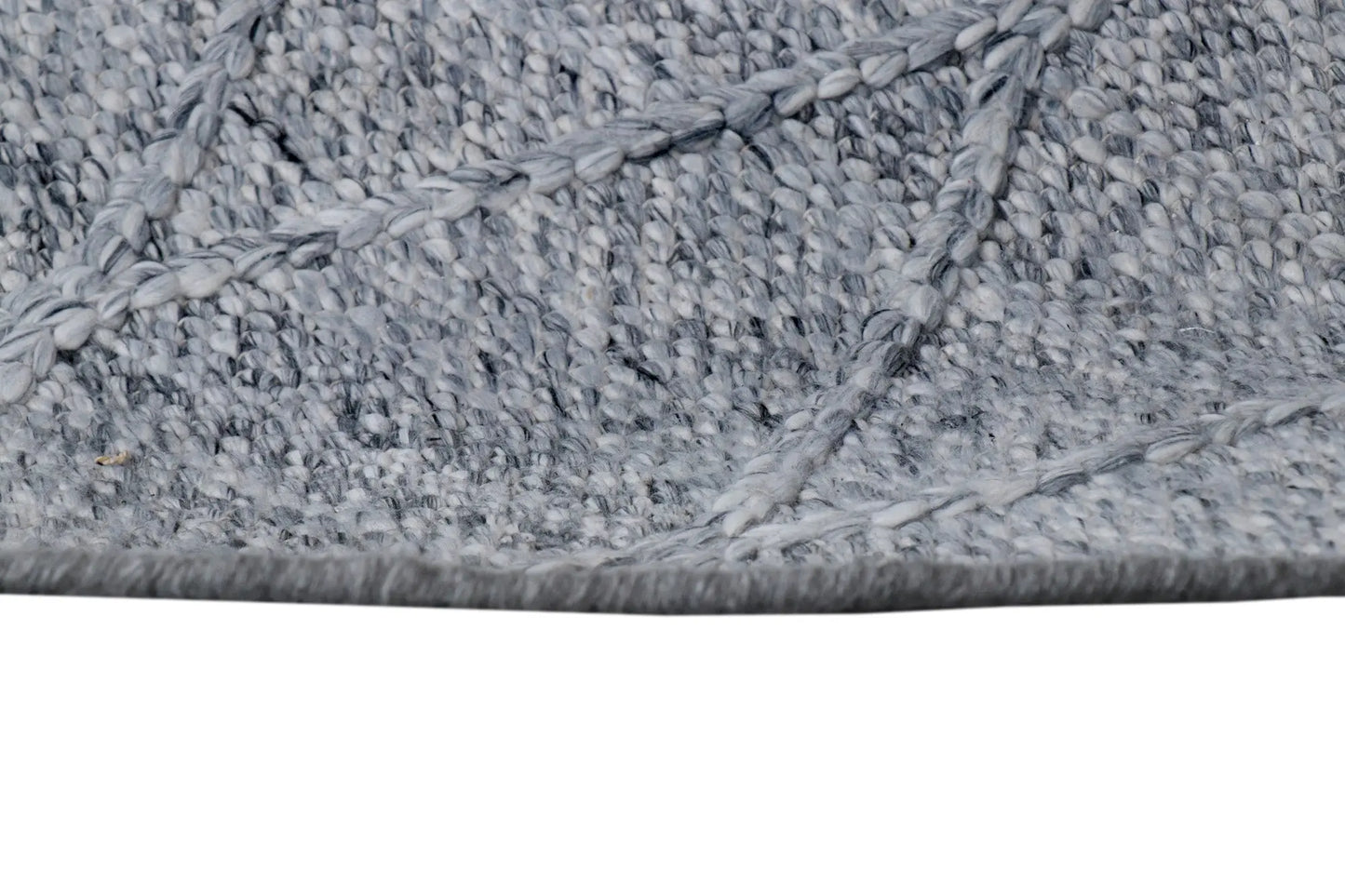 Diamond Spotted Grey Wool Rug The Rug Co