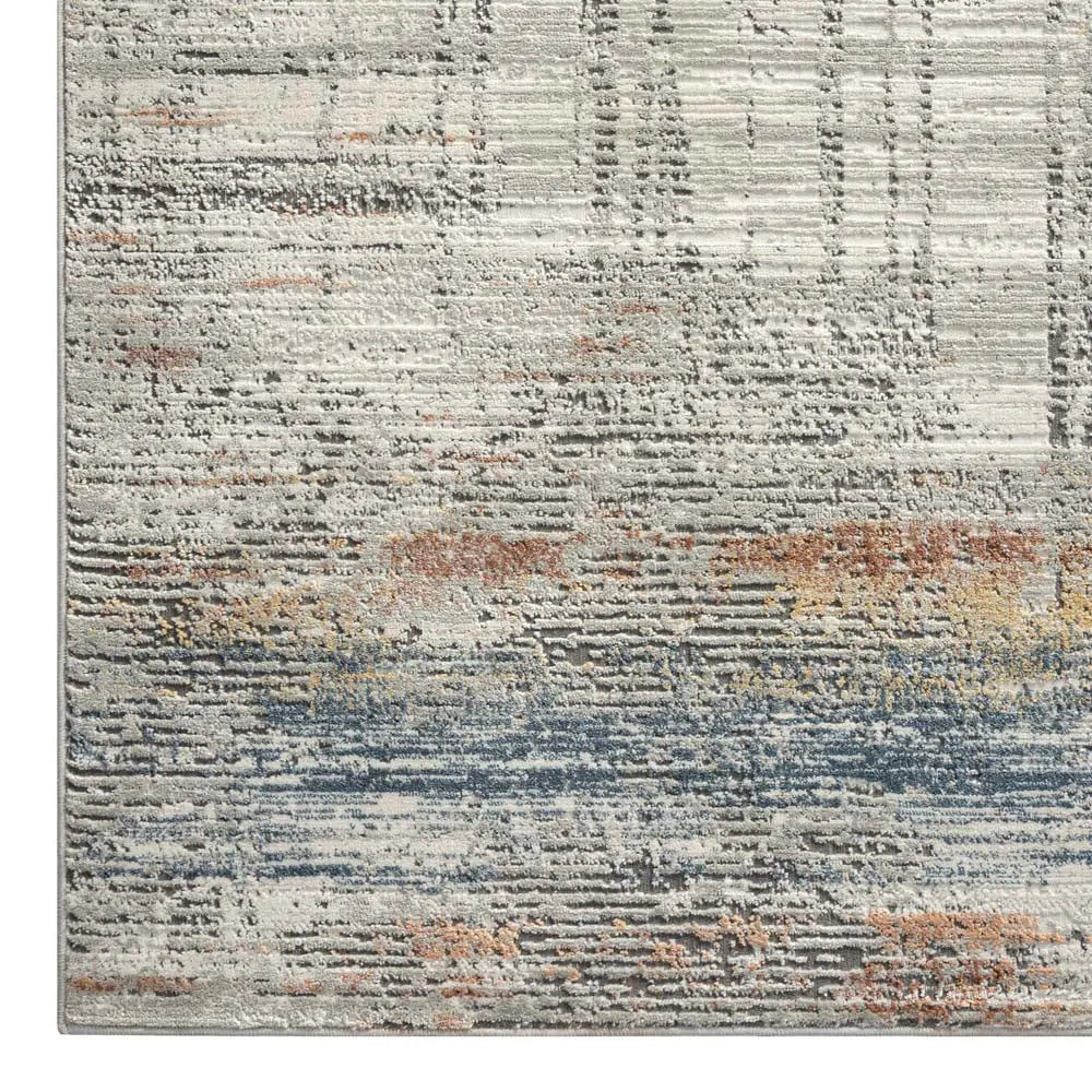 Dorisa 36 Grey Rust Hallway Runner Saray Rugs