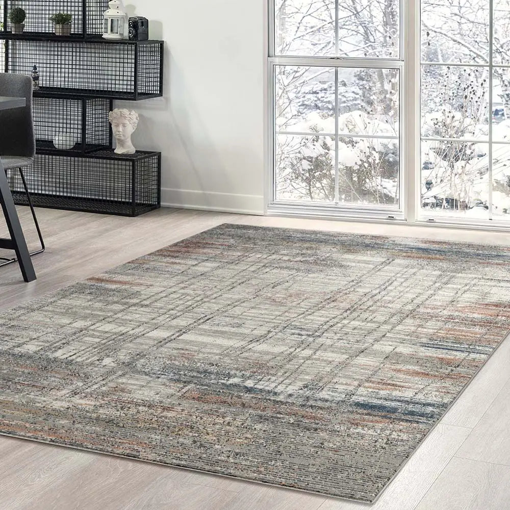 Dorisa 36 Grey Rust Rug Saray Rugs
