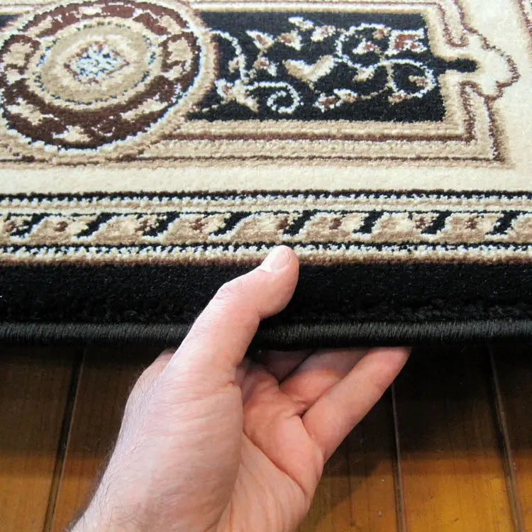 Empire Collection 7647 Black Hallway Runner Saray Rugs