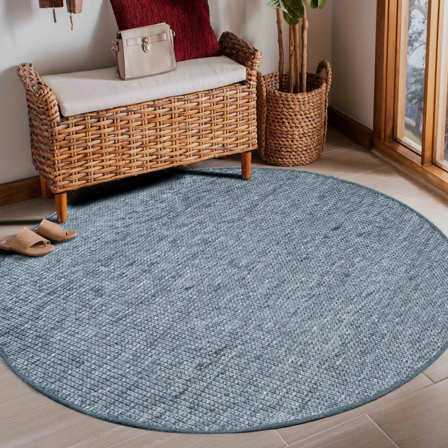 Fancy Anthra Grey Wool Rug The Rug Co