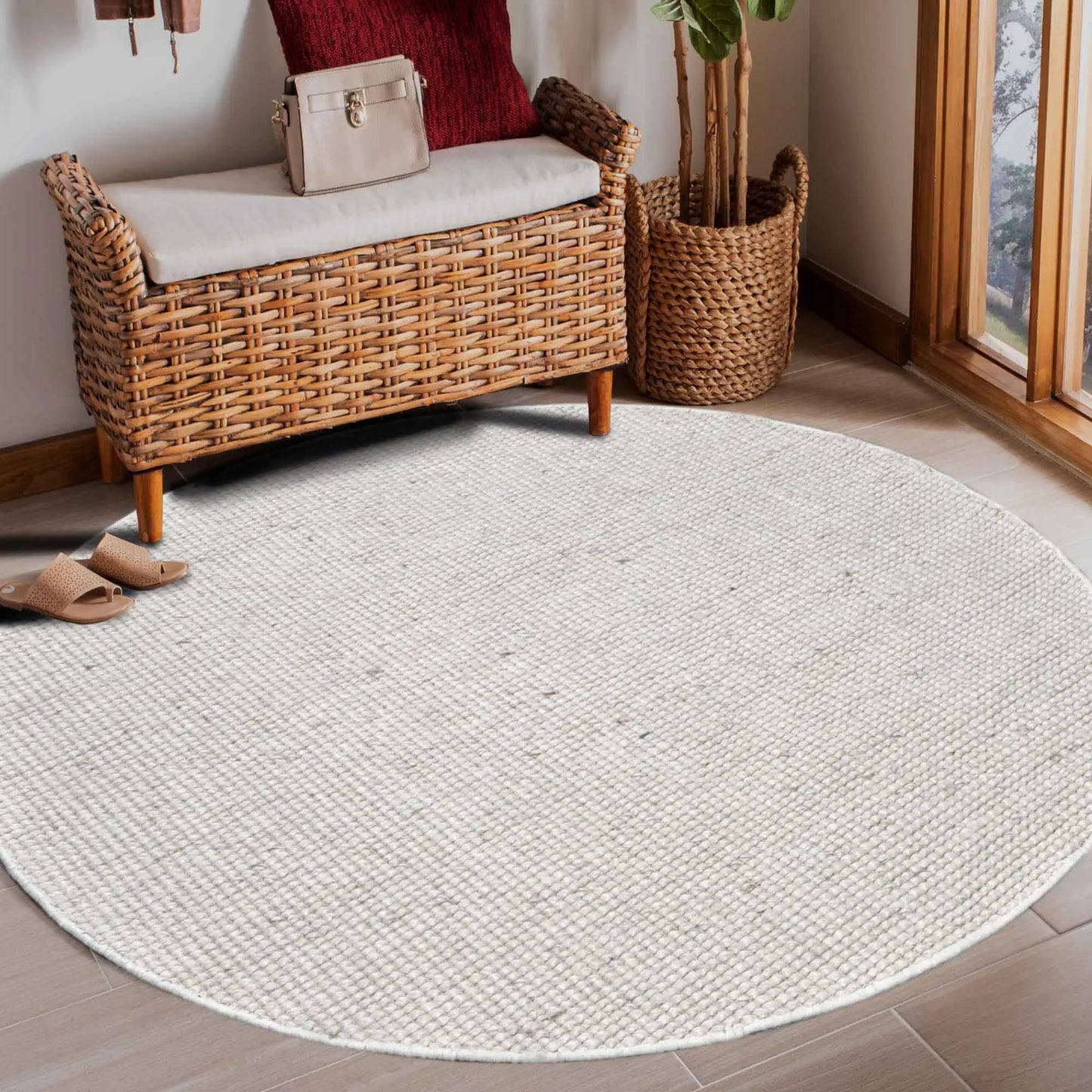 Fancy Beige Wool Rug The Rug Co