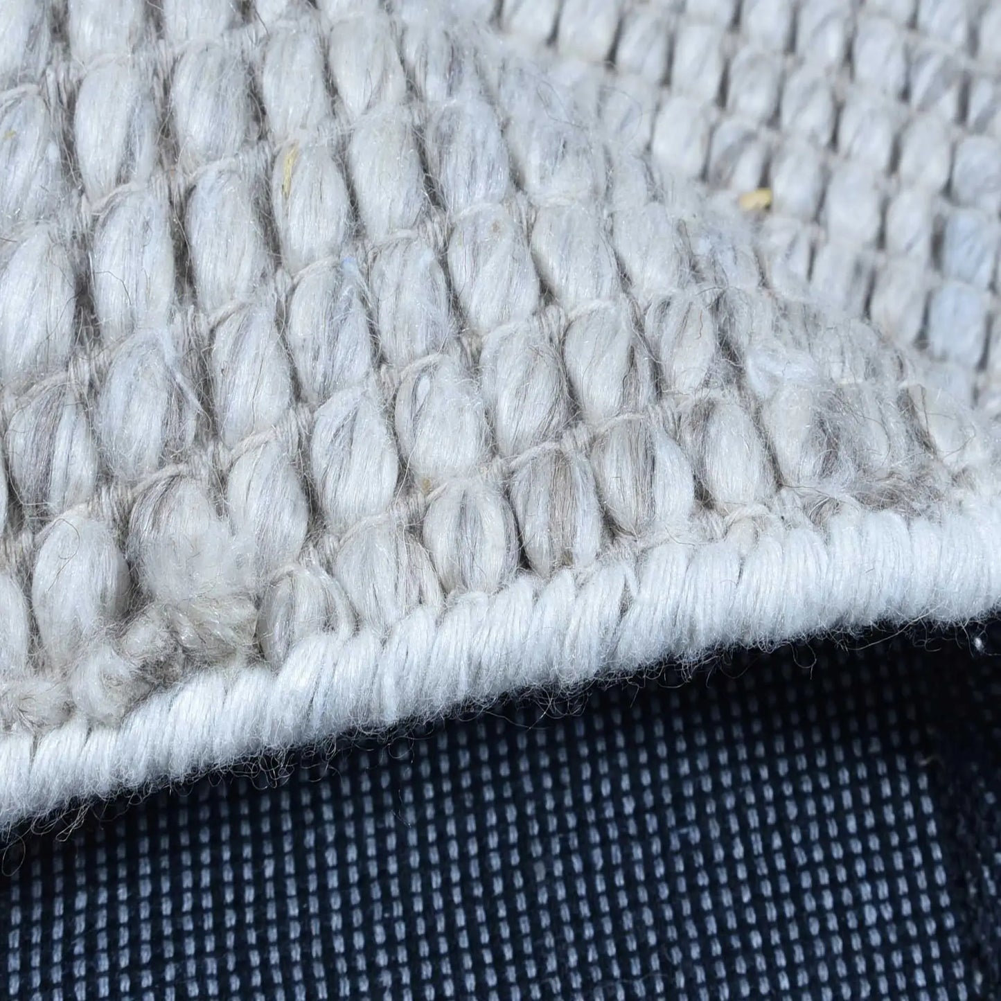 Fancy Lt Grey Wool Rug The Rug Co