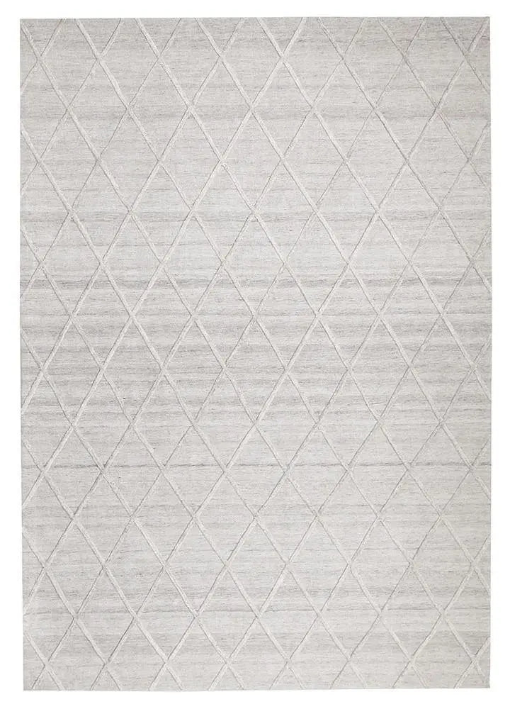 Fantasy 5051 Silver Wool and Viscose Rug Unitex
