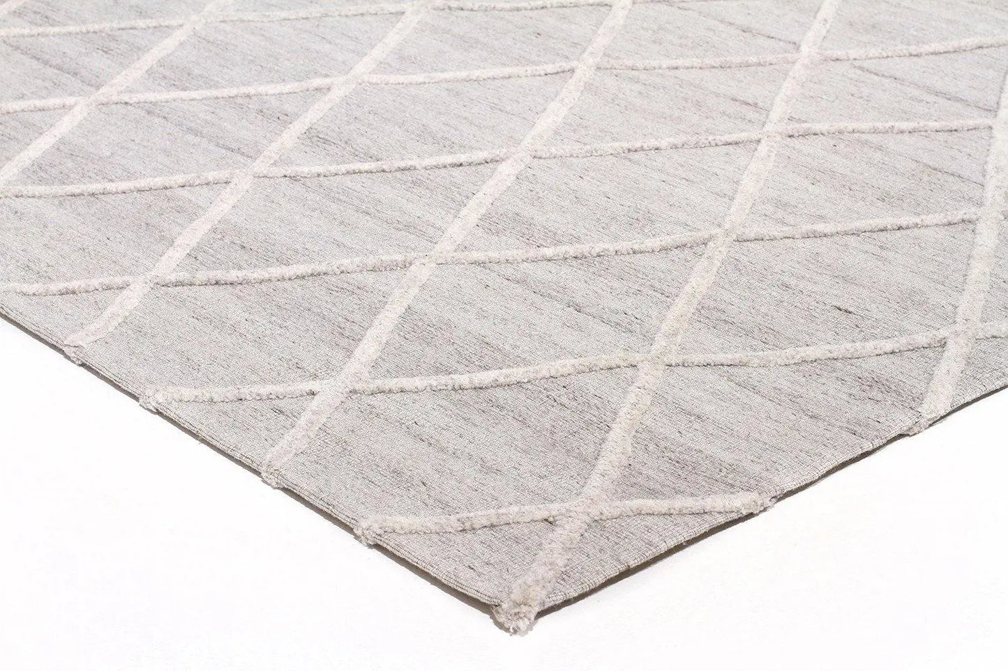 Fantasy 5051 Silver Wool and Viscose Rug Unitex