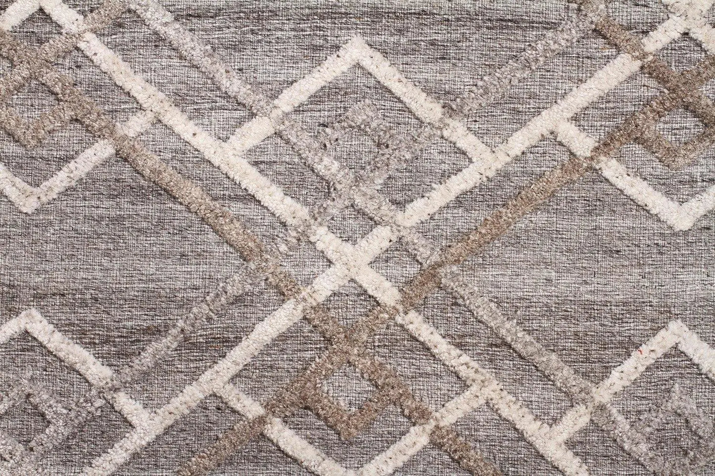 Fantasy 5054 Silver Wool and Viscose Rug Unitex