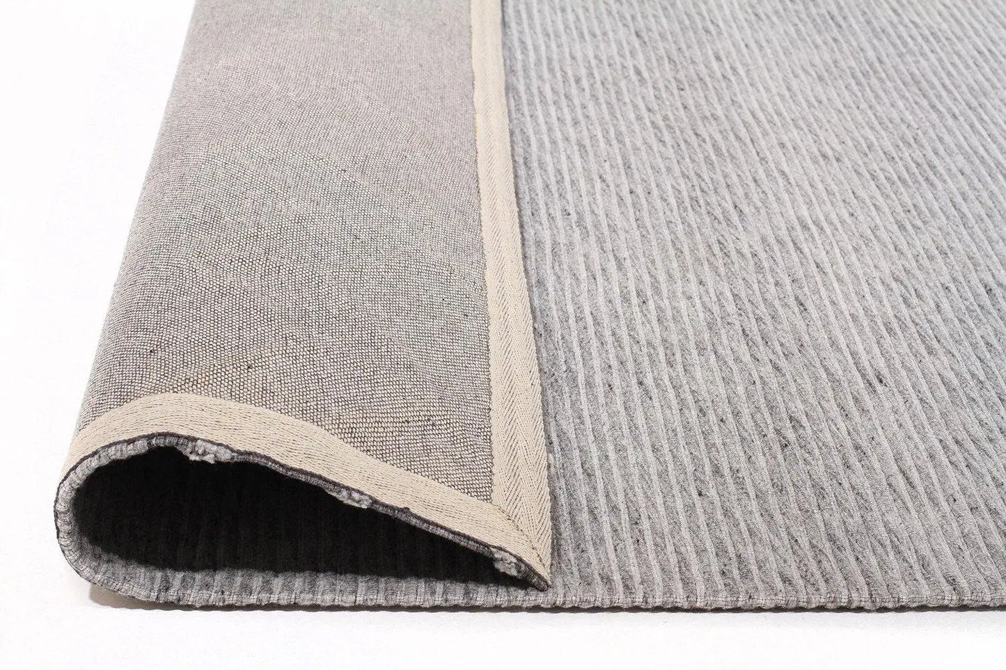 Fantasy 5057 Grey Wool and Viscose Rug Unitex