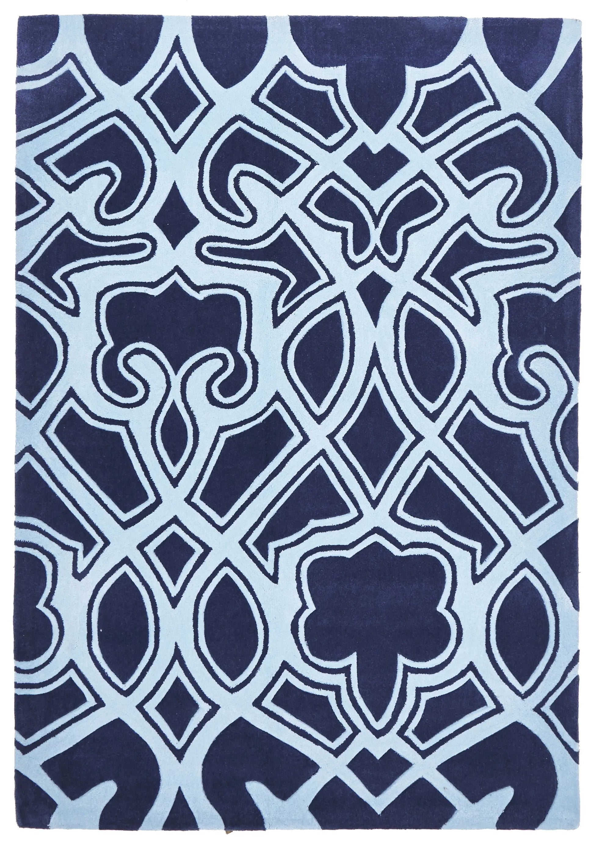 Glory 641 Navy | Modern Rugs Collection, Anti static Rugs, Stylish, modern and bold Unitex