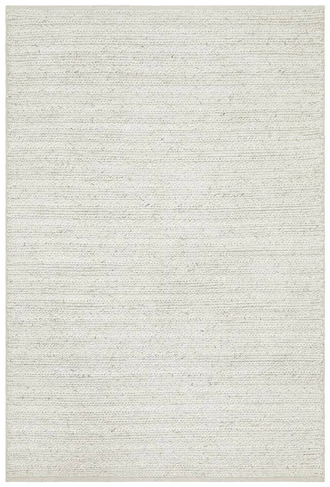 Howard 801 Ivory Wool and Viscose Rug Unitex