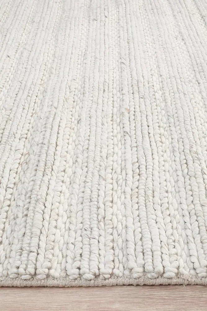 Howard 801 Ivory Wool and Viscose Rug Unitex