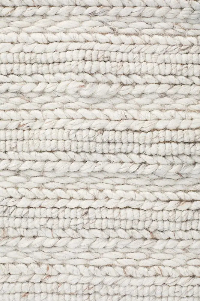 Howard 801 Ivory Wool and Viscose Rug Unitex