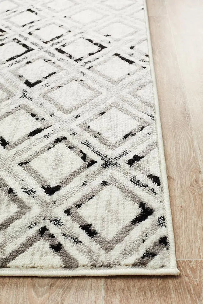 Jordyn Modern Rug White Black Grey Rug Culture