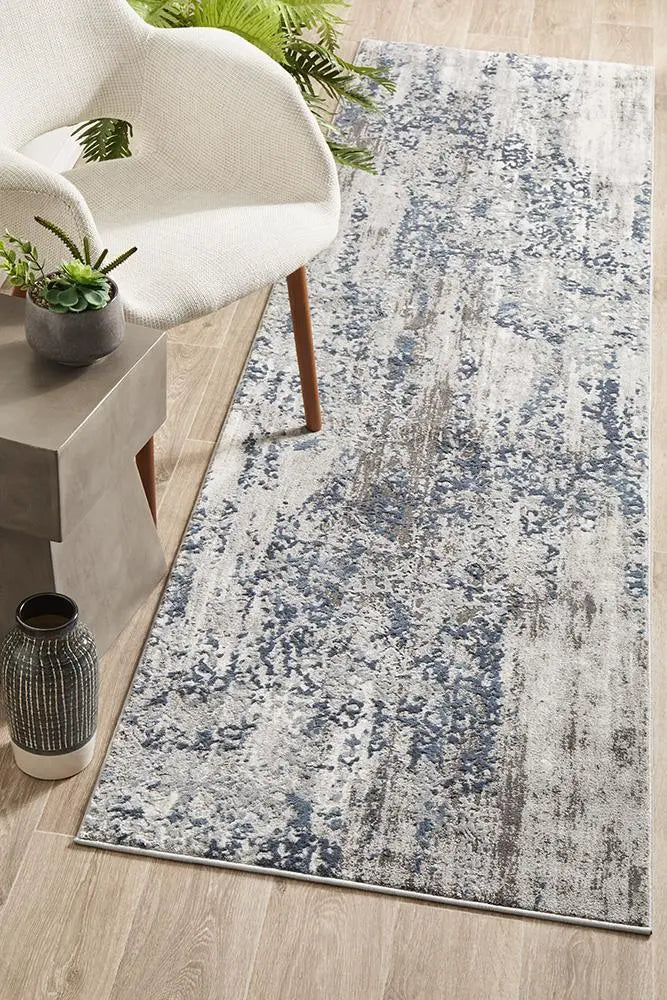 Kathy Casper Distressed Modern Rug Blue Grey White Rug Culture