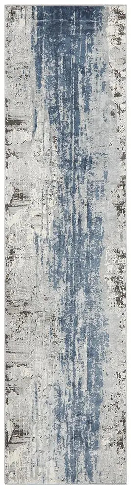 Kathy Roxana Distressed Timeless Rug Blue Grey White Rug Culture