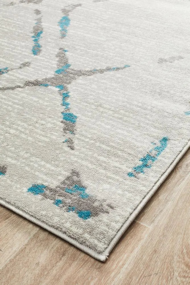 Kendall Contemporary Diamond Rug Grey Blue Rug Culture