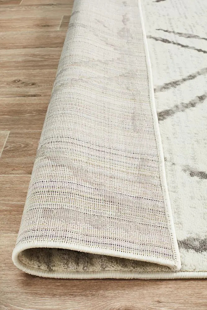 Kendall Contemporary Diamond Rug White Grey Rug Culture