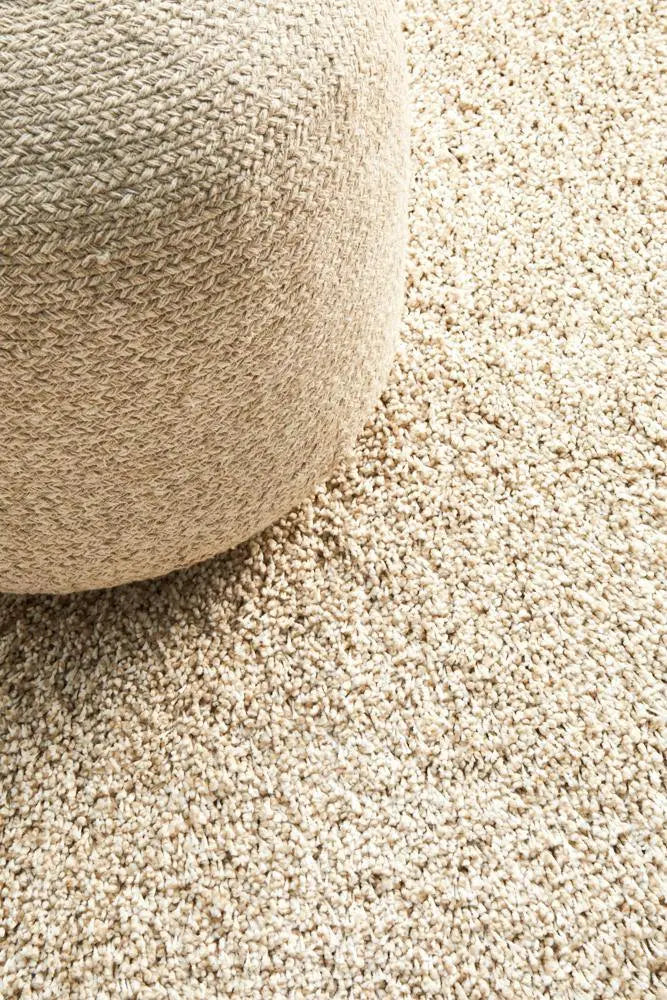 Lara Cream shaggy Rug Unitex