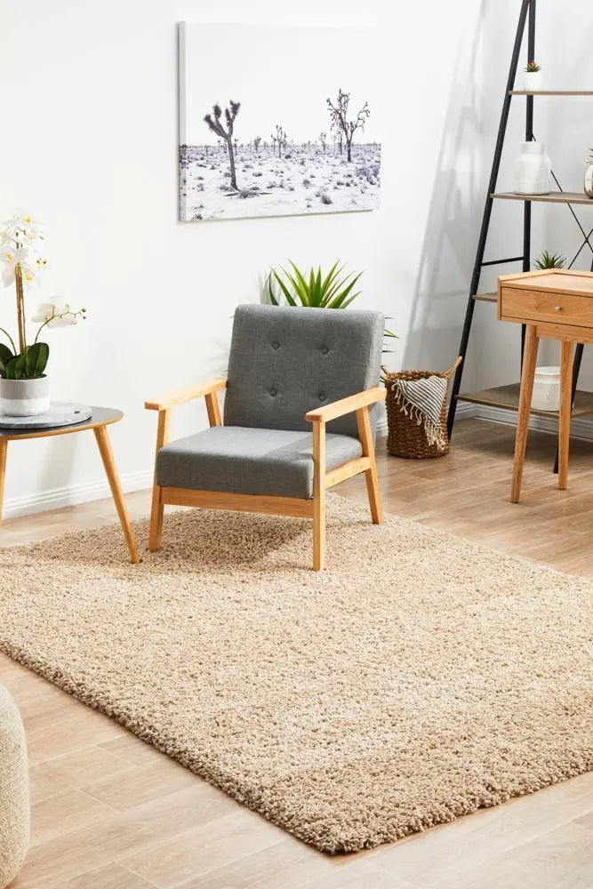 Lara Linen shaggy Rug Unitex