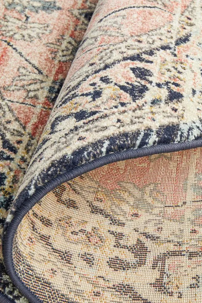 Legana 851 Brick Round Rug Unitex