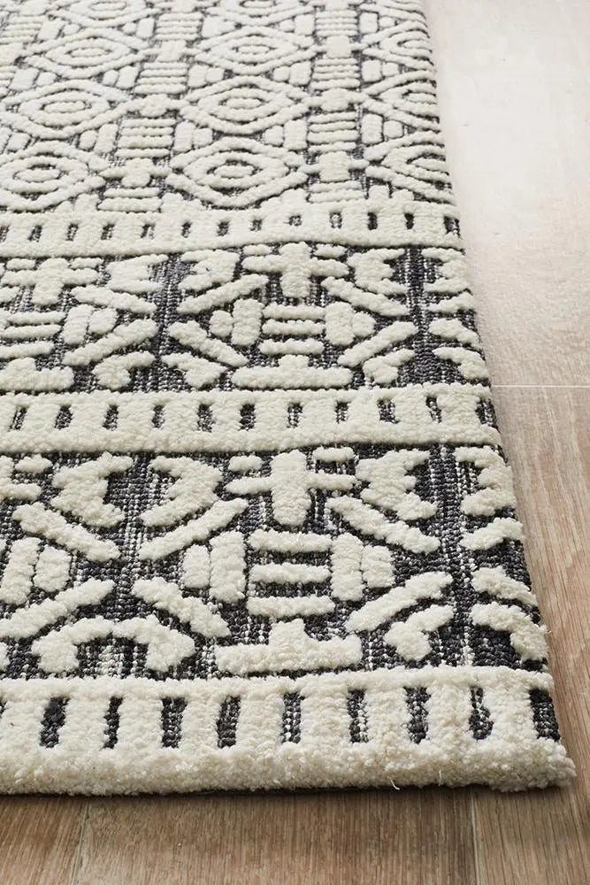 Levanta Adonis Ivory Black Rug Rug Culture