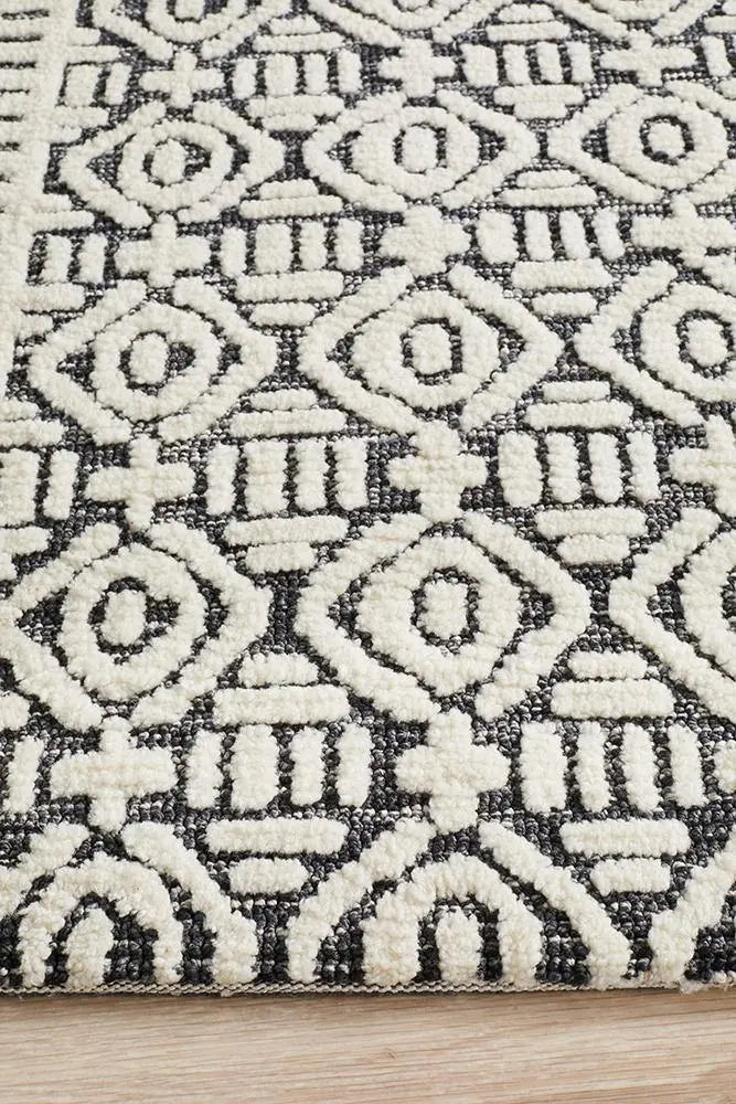 Levanta Adonis Ivory Black Rug Rug Culture
