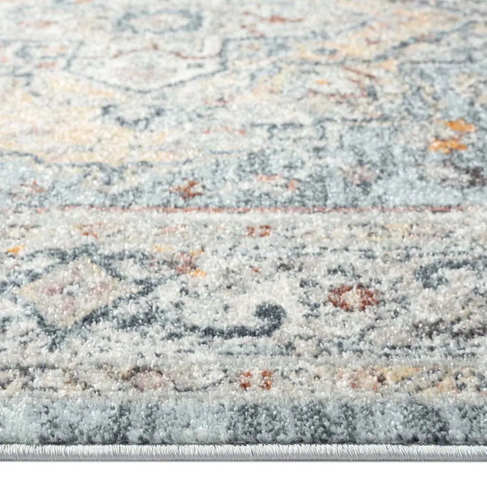 Luna 7404 Blue Pastel Hallway Runner Saray Rugs