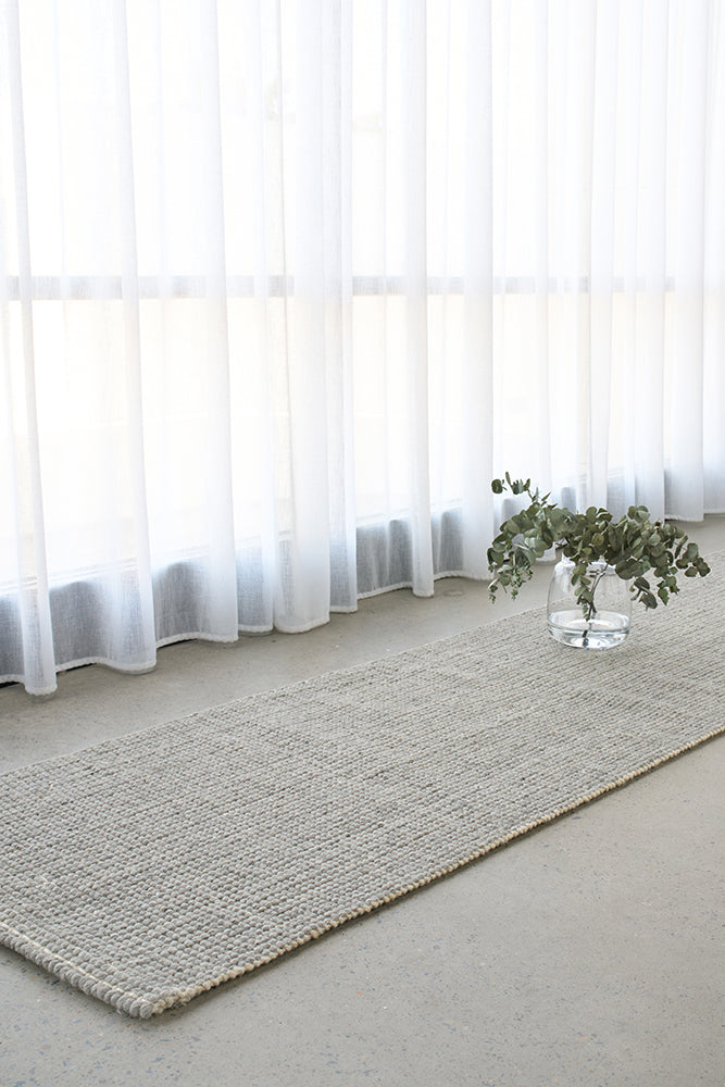 Mantra Parker Dove Runner Rug RUG CULTURE