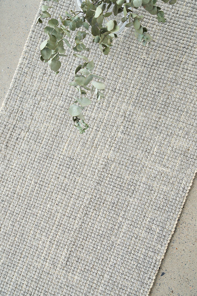 Mantra Parker Dove Runner Rug RUG CULTURE