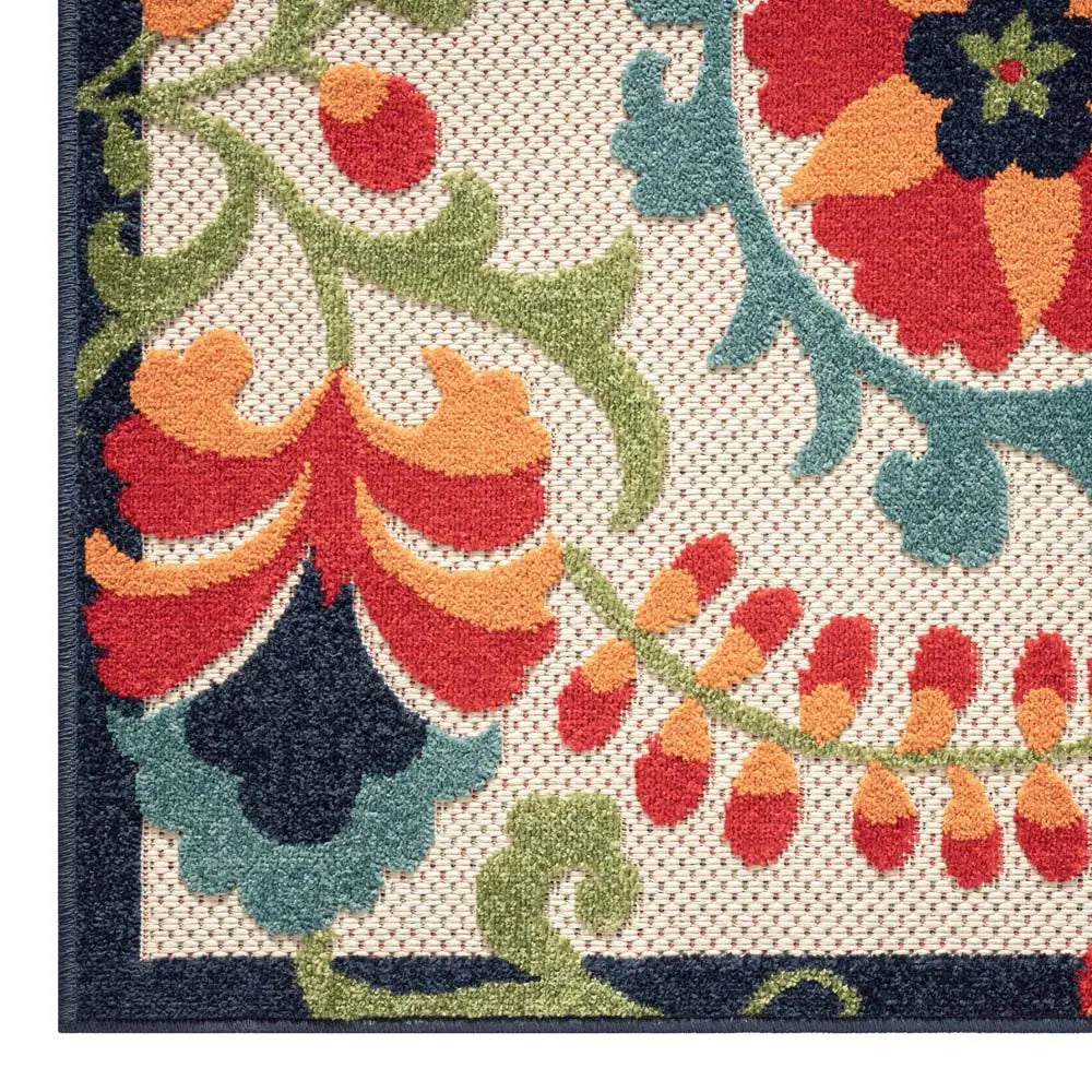 MONACO FLOWER MULTI OUTDOOR RUG Saray Rugs