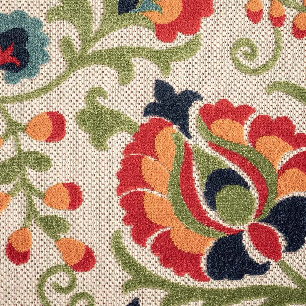 MONACO FLOWER MULTI OUTDOOR RUG Saray Rugs