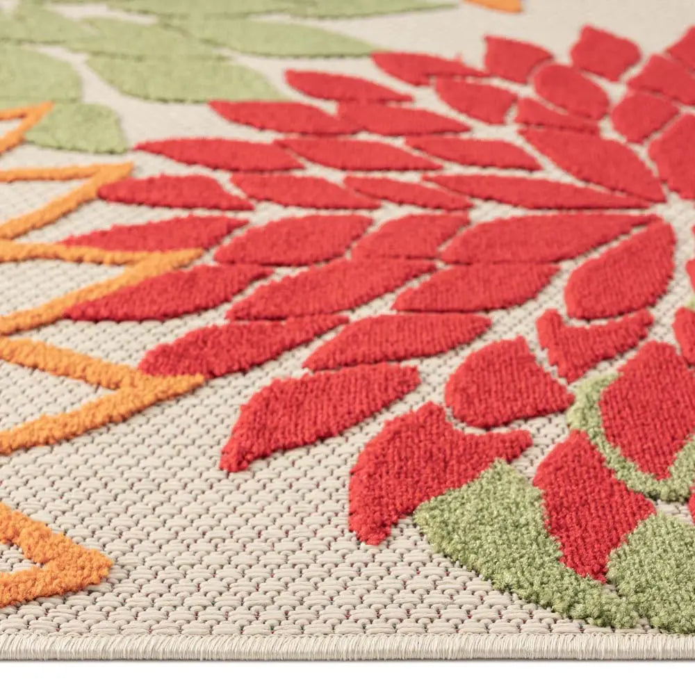 MONACO RED OUTDOOR HALLWAY RUNNER Saray Rugs