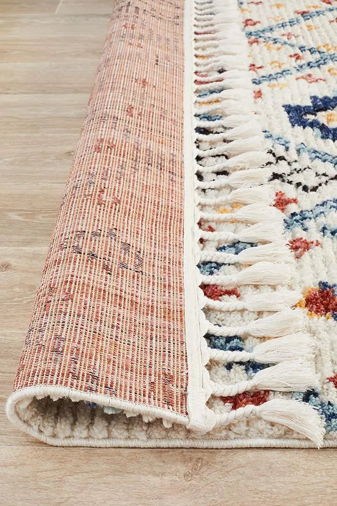 Melisa 111 White Fringe Rug Unitex
