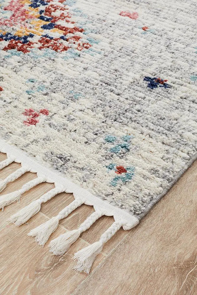 Melisa 222 Silver Fringe Rug Unitex