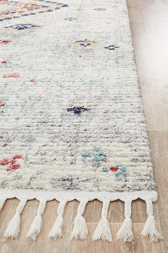 Melisa 222 Silver Fringe Rug Unitex