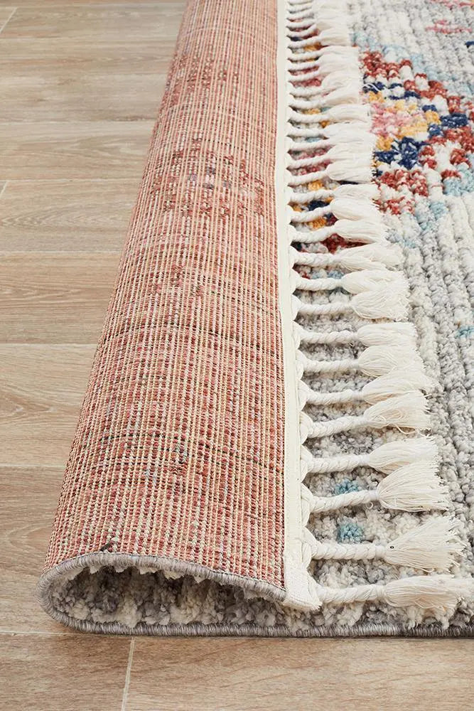 Melisa 222 Silver Fringe Rug Unitex