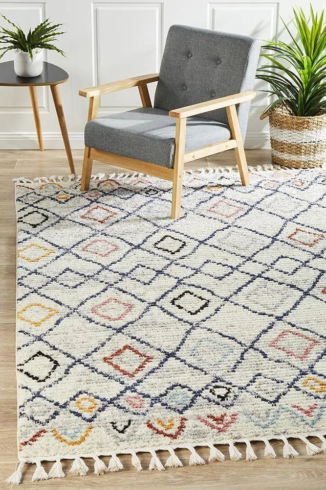 Melisa 666 Multi Fringe Rug Unitex
